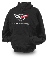 C5 Corvette Hooded Sweatshirt - Black
